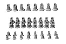 Drains larges, moyens et petits