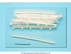 Rivets plastiques, blancs