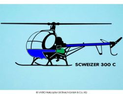Car sticker Schweizer 300 C black