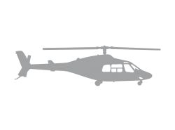Autocollant pour voiture Bell 222 argent