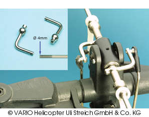 Control bridge 2-part metal, 4 mm