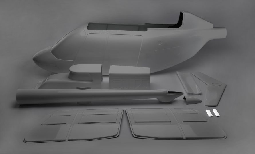 GRP spare part JetRanger 1:4