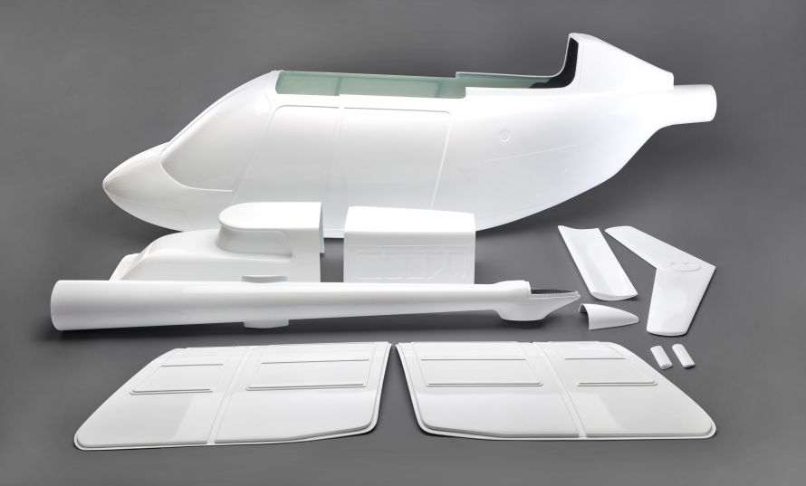 JetRanger 1:4 basic airframe GRP