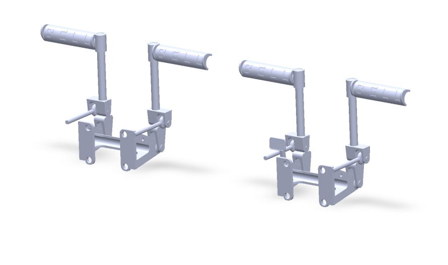 Yaw control pedals x2 UH 1:6
