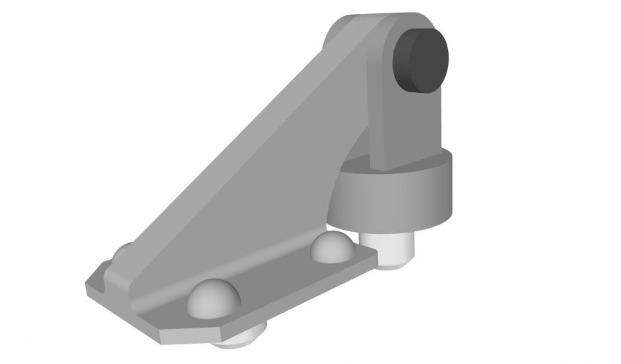 Nose compartment door hinges x2