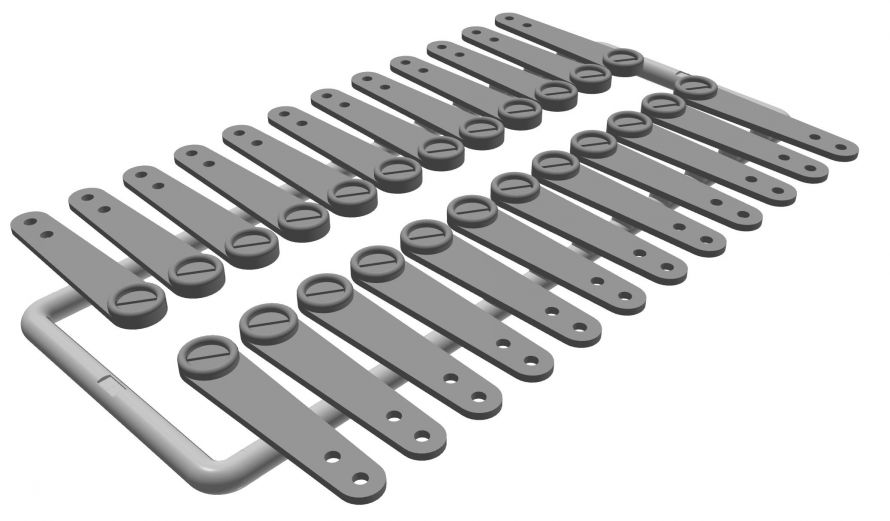 Latches on vertical fin fairing x24