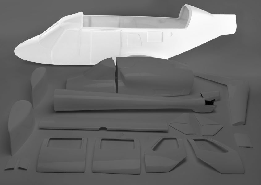 Front fuselage part Bell 230 1:4