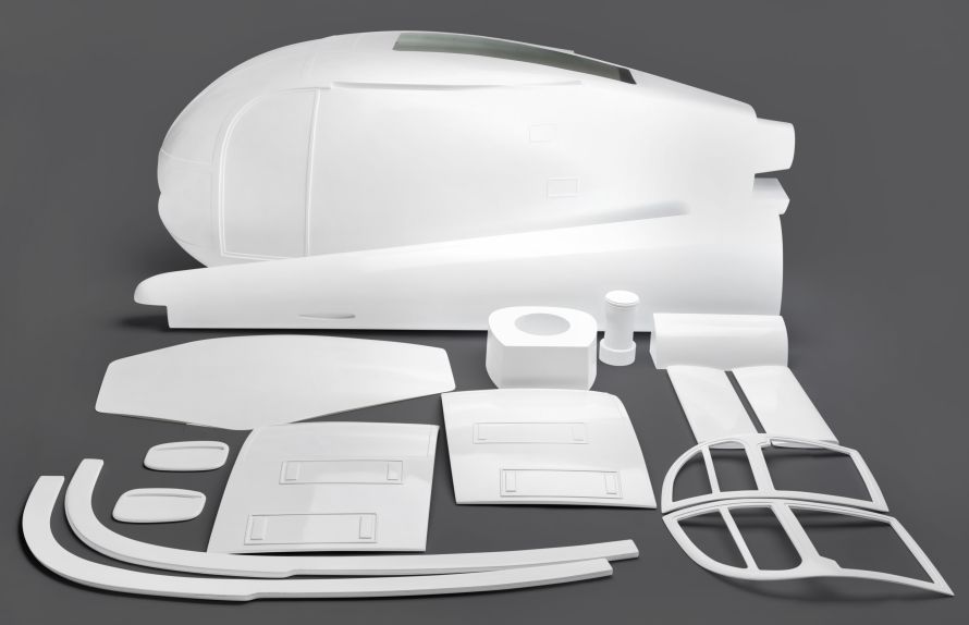 Alouette III fuselage, 14 parts