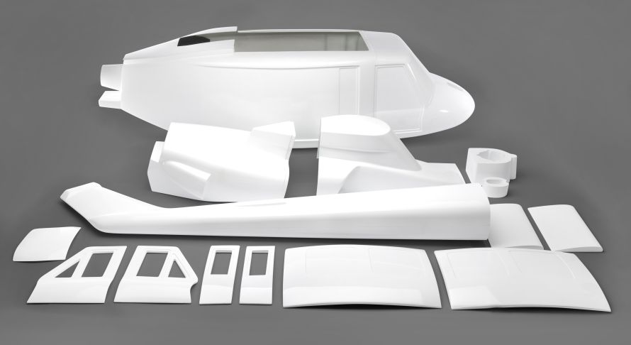 Bell 412 fuselage (large), 15-piece