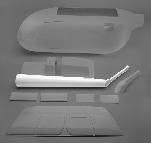 BO 105 tail boom