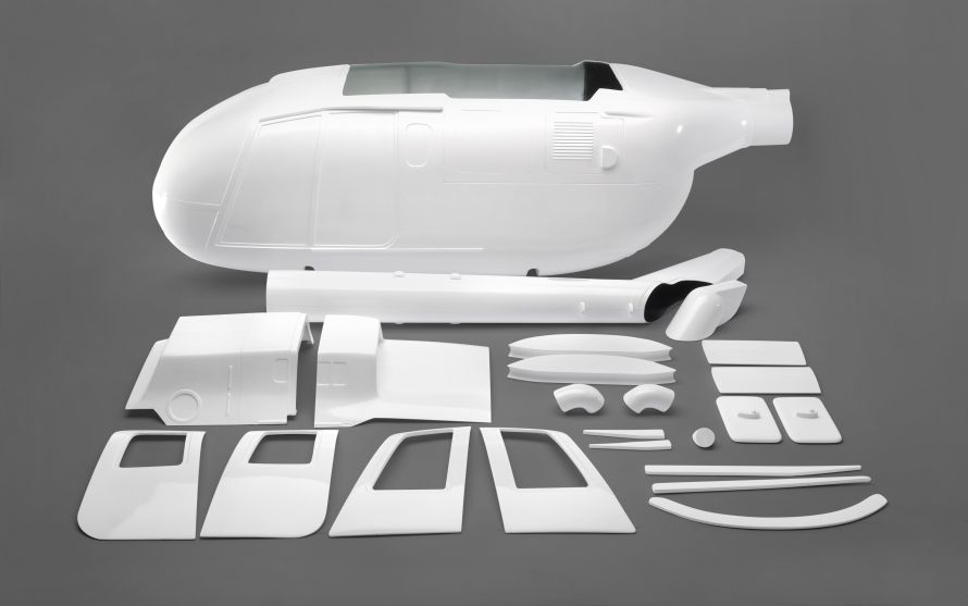 BO 105 fuselage, large