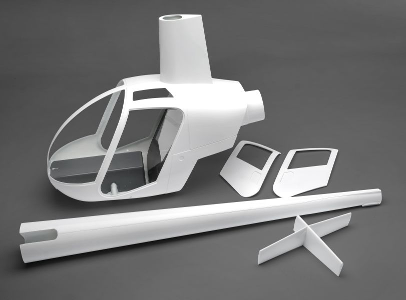 Robinson R22 600-size fuselage, 5-piece.