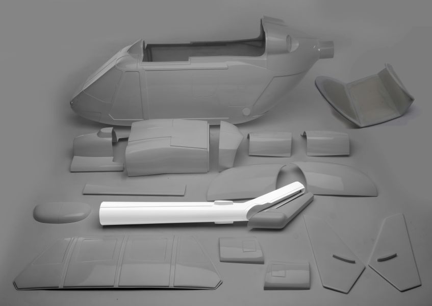 BK 117 tail boom