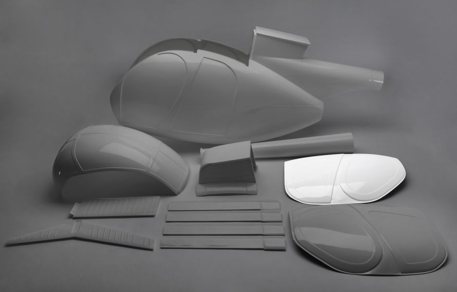 Hughes D/E 1:5 door set, left