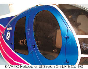 Hughes 500 E side windows