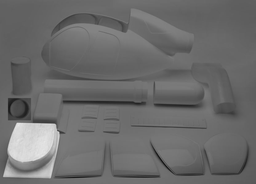 MD 520N mechanics compartment