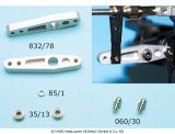 Mixer lever, aluminium