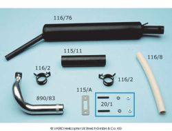 Impianto silenziatore BK 117 e Dauphin