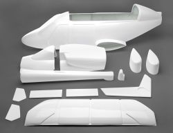 Bell 230 fuselage for gas engine, 16-piece