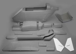 GRP vertical stabilizer, BK 117, 2-piece