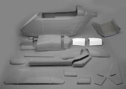 GRP rear pylon access panels, BK 117, 2-piece