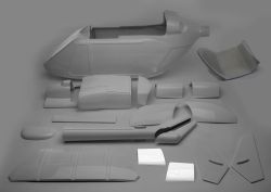 GRP front pylon access panels, BK 117, 2-piece