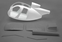 Front fuselage part Hughes 500 D/E 1:6