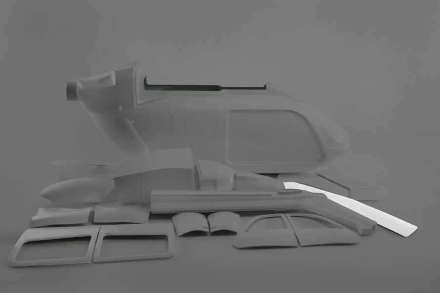 Horizontal stabilizers EC145 XL, GRP