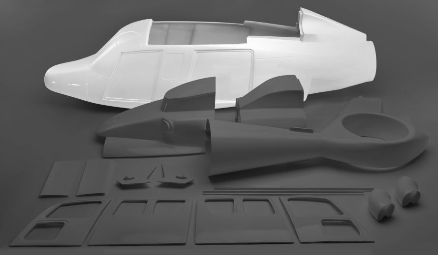 Front fuselage part H155 1:7