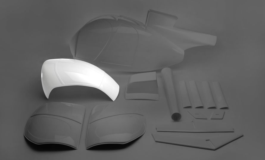Hughes 500E canopy