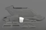 Mid part of cowling H145 und EC145, GRP