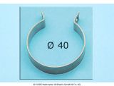 Stainless steel clamp, 40 mm