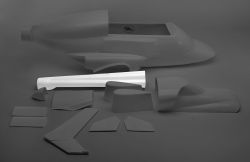 Tail boom Airwolf/Bell 222