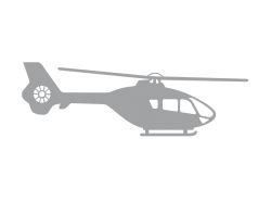 Car sticker EC 135 silver