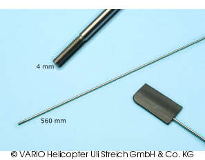 Flybar stainless steel 4 x 560 mm