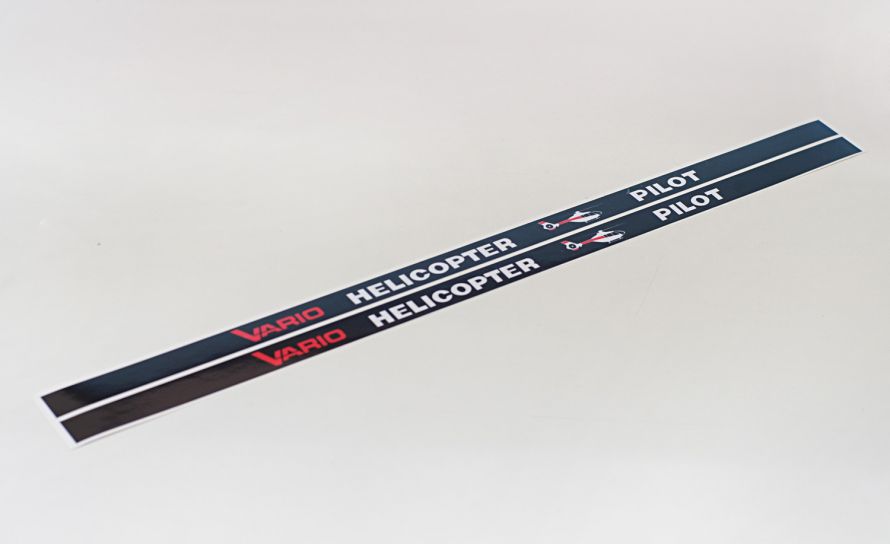 License plate sticker Vario Helicopter Pilot