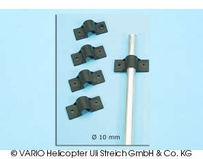 Skid clamp 10 mm ∅, GRP