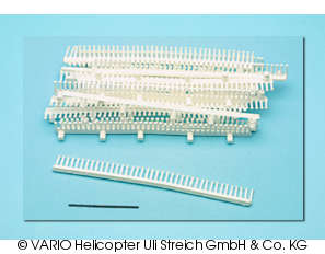 Plastic rivets, white