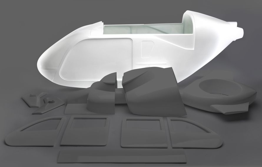 Front fuselage part AW 139 1:4