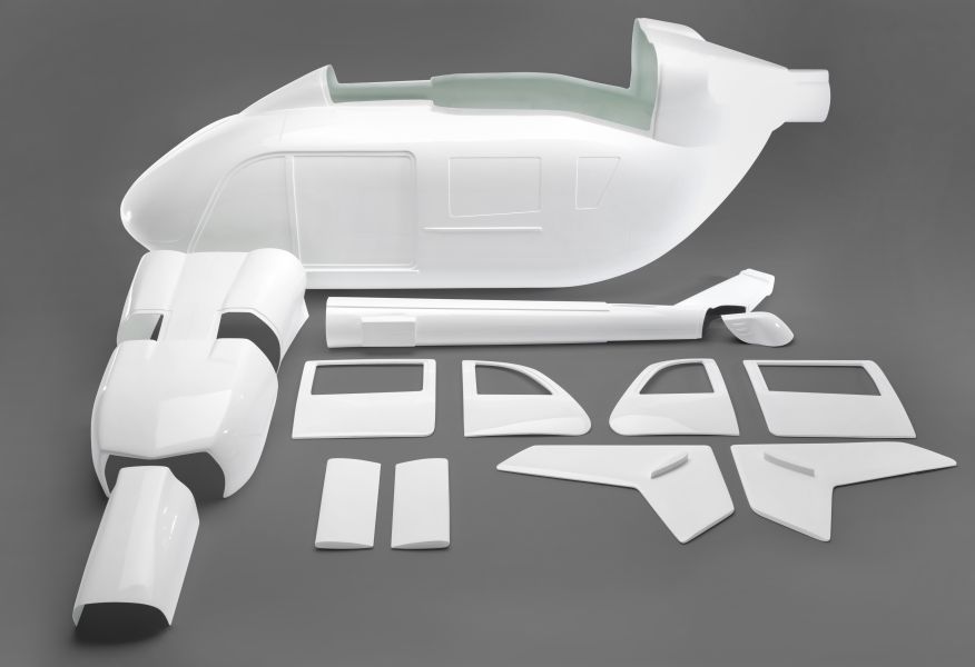 EC 145 fuselage, 14-piece