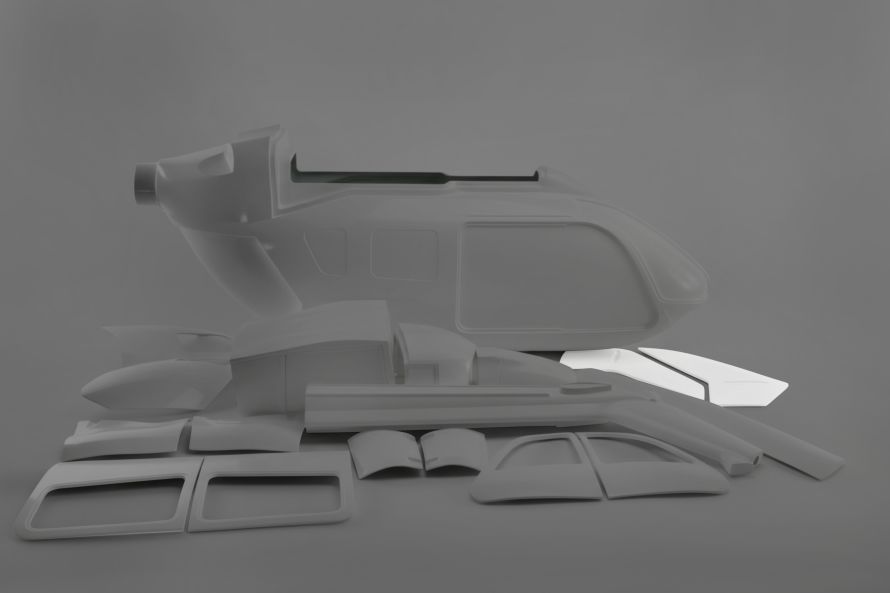 Winglets EC145 XL, GRP