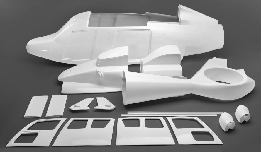 EC 155 fuselage, 16-piece