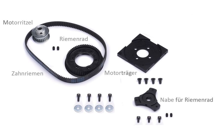 Drive set Electric mechanics WITHOUT motor/controller