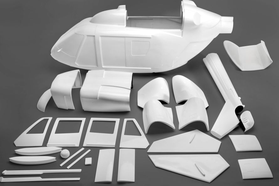 BK 117 fuselage for turbine, 29 parts