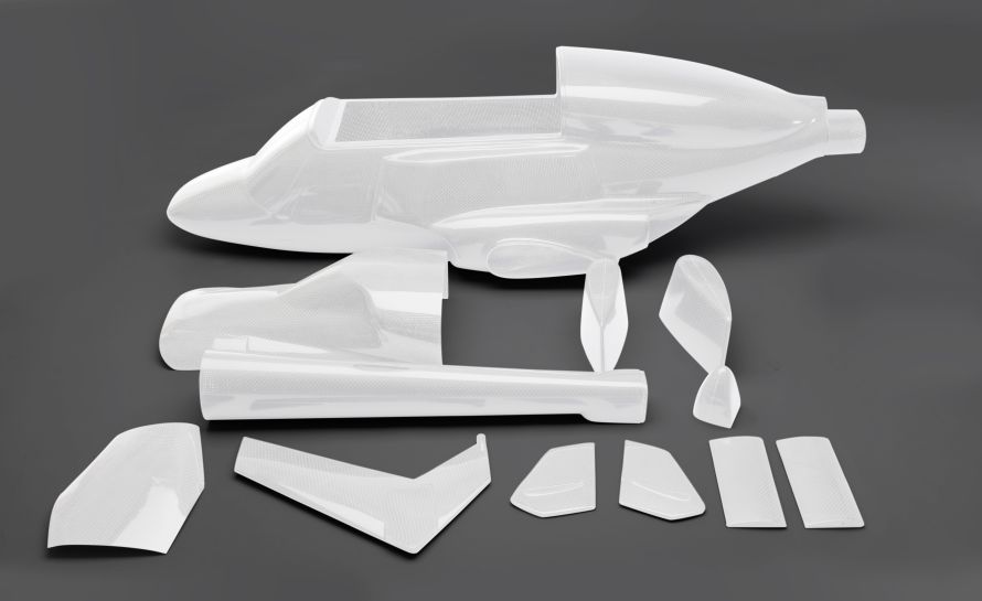 UH-1D fuselage, large XL (2060), 15-piece set