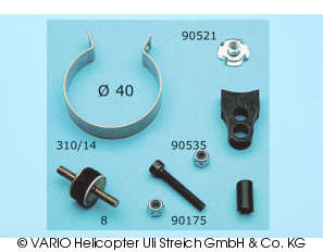 Tuned pipe holder for fuselages
