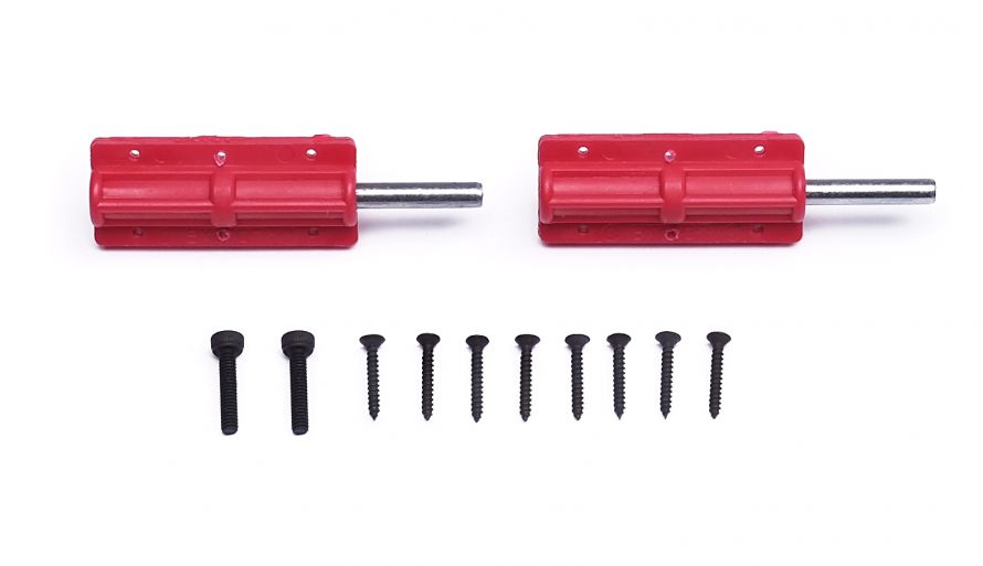 Sliding latch set