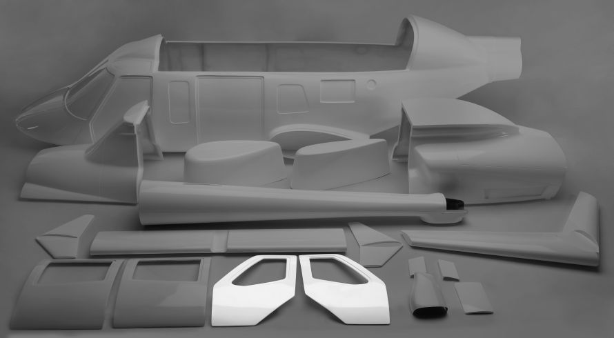 Rear doors, AIRWOLF, Bell 2/430 1:5
