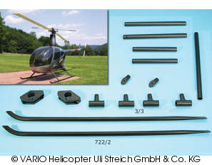 Skid landing gear for Robinson