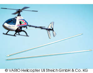 Tail boom support for Benzin-Trainer